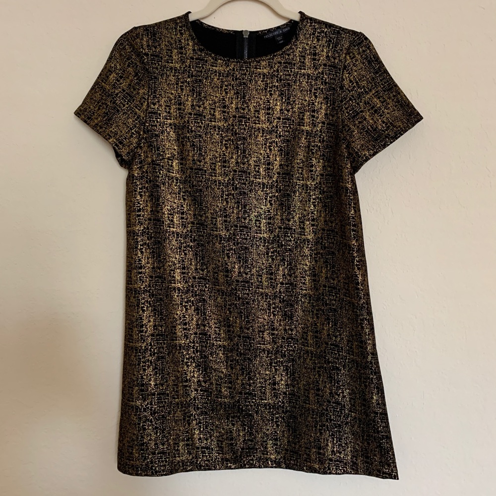 Black/Gold mini dress